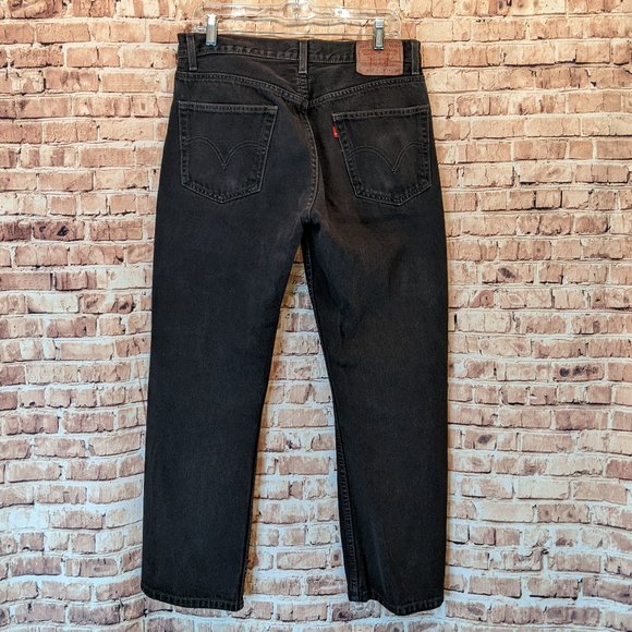 Lev's 505 Regular Fit Black Size W34/L30 - Picture 12 of 15